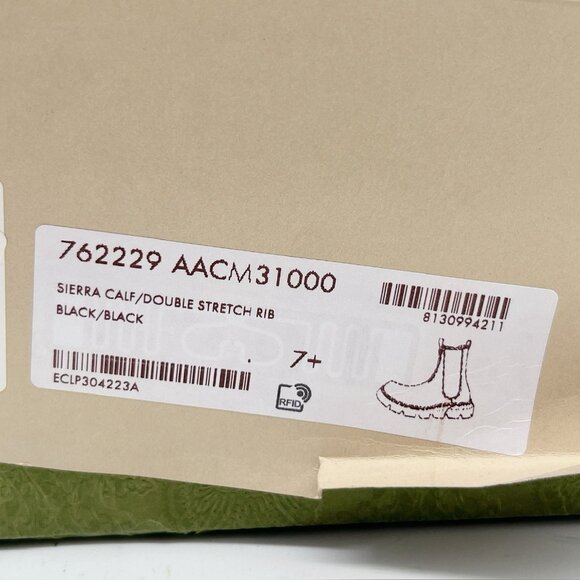 Gucci Chelsea Leather Interlocking GG Ankle Boots Black Men’s UK 7.5 US 8 - Picture 14 of 14